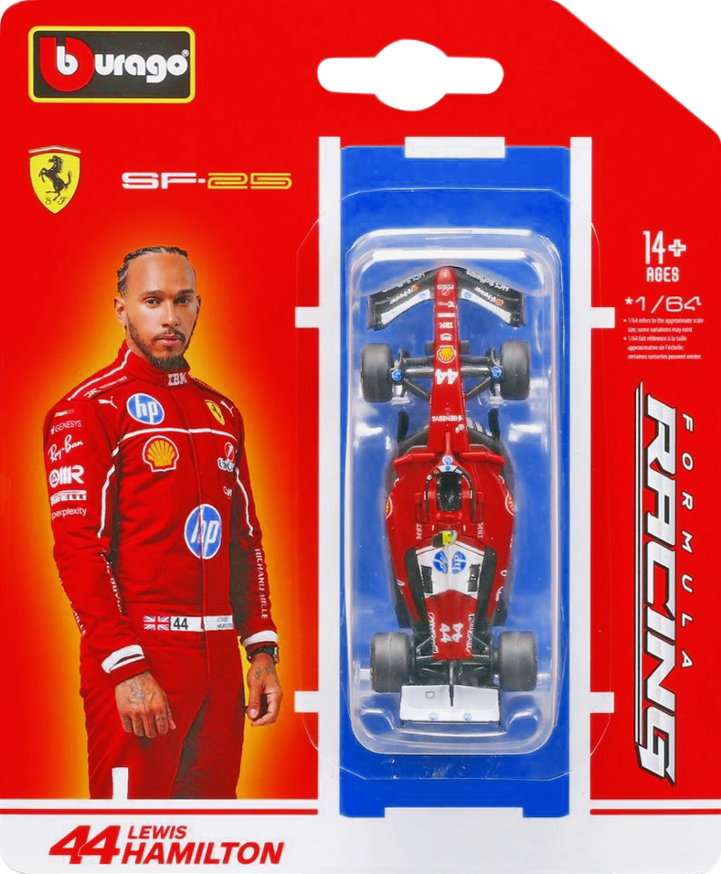 Bburago Formula Racing • Ferrari SF-25 • N°44 • Lewis Hamilton Bburago Formula Racing • Ferrari SF-25 • N°44 • Lewis Hamilton