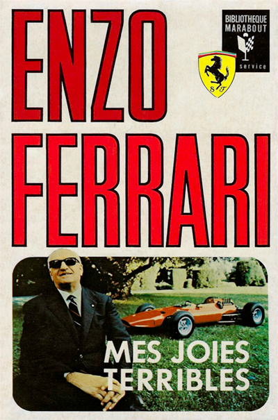 Enzo Ferrari Mes joies terribles aux editions Bibliotheque MARABOUT SERVICE Photo article