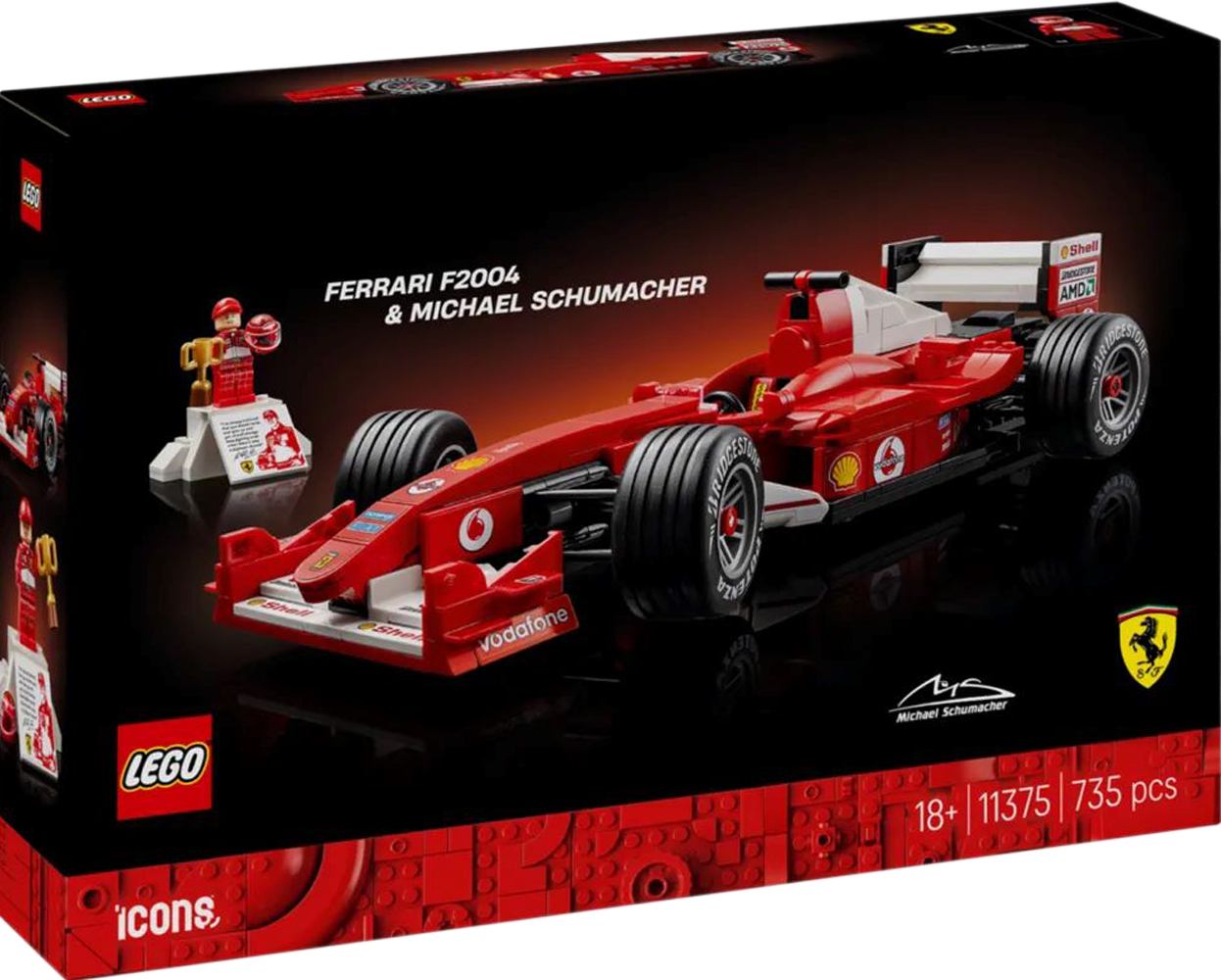 Ferrari F2004 & Michael Schumacher • 735 pcs • Réf. 11375