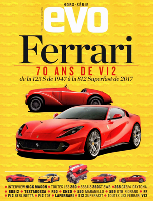 EVO Hors serie Ferrari 70 ans de V12 de la 125S de 1947 a la 812 Superfast de 2017